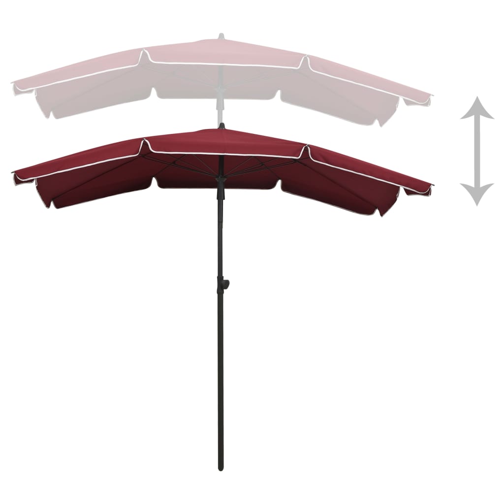 Parasoll Med Stång 200X130 Cm
