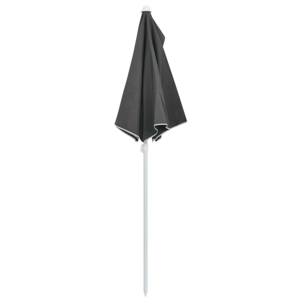 Halvrunt Parasoll Med Stång 180X90 Cm