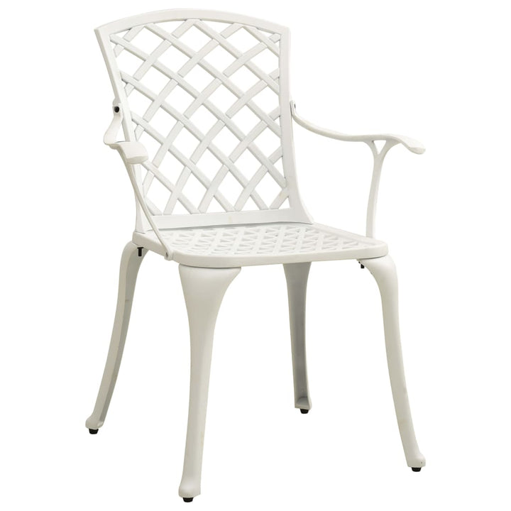 Caféstolar 4 St Gjuten Aluminium