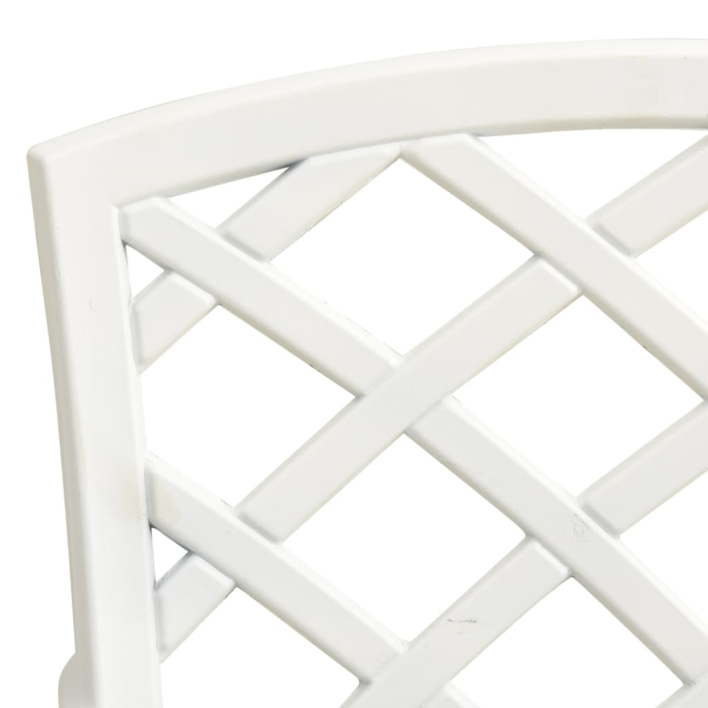 Caféstolar 4 St Gjuten Aluminium