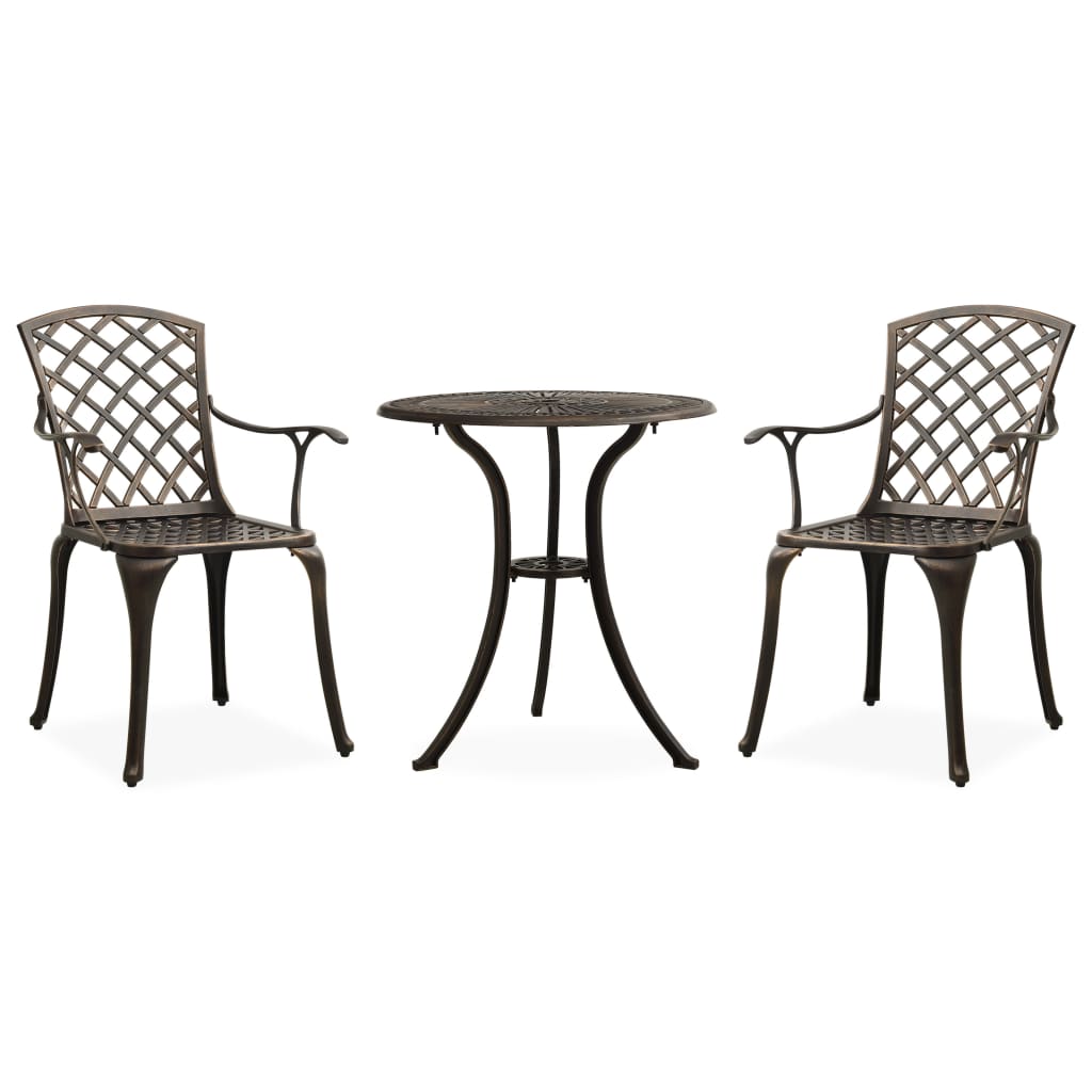 Caféset 3 Delar Gjuten Aluminium