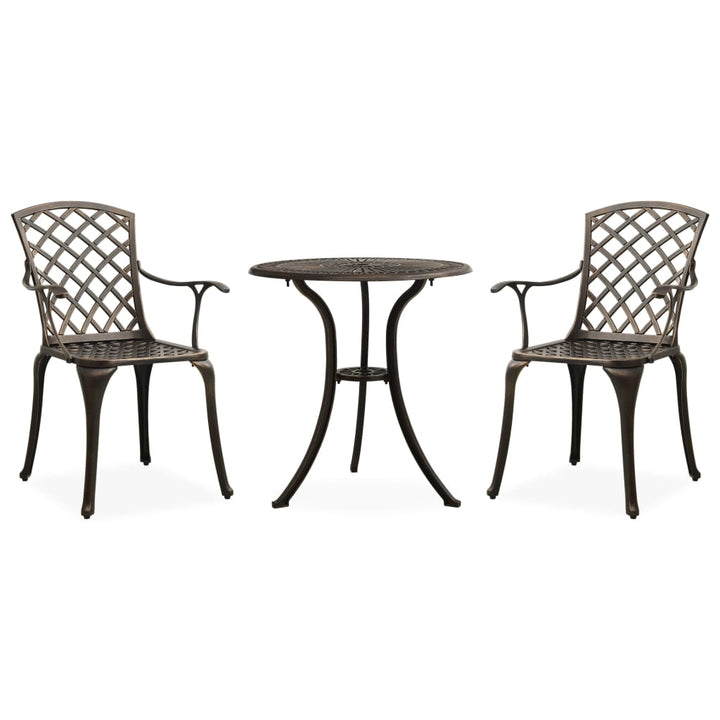Caféset 3 Delar Gjuten Aluminium