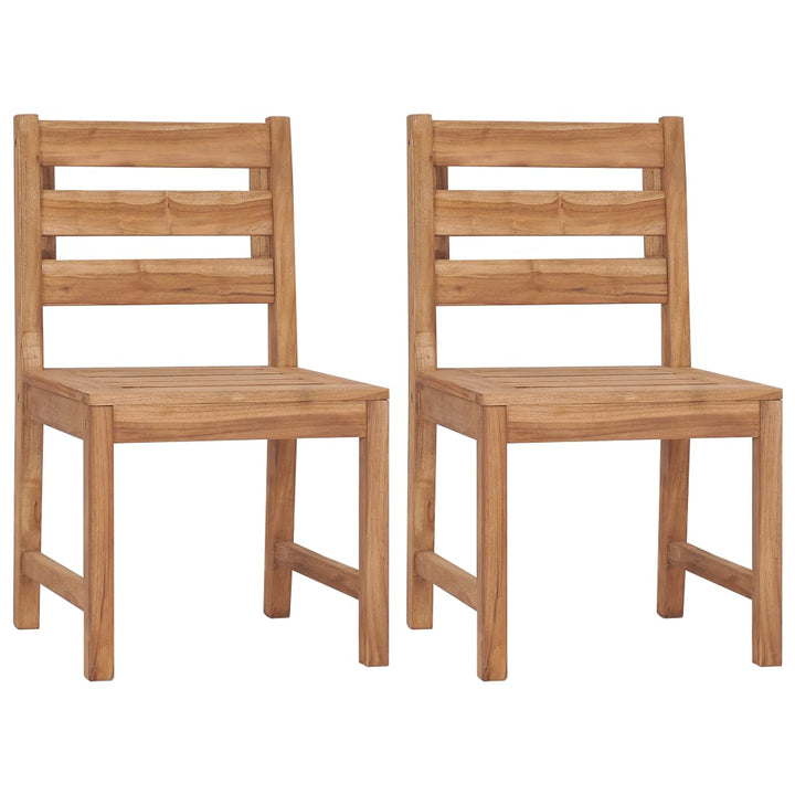 Trädgårdsstolar 2 St Massiv Teak