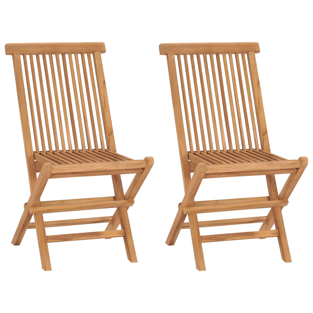 Hopfällbara Trädgårdsstolar 6 St Massiv Teak