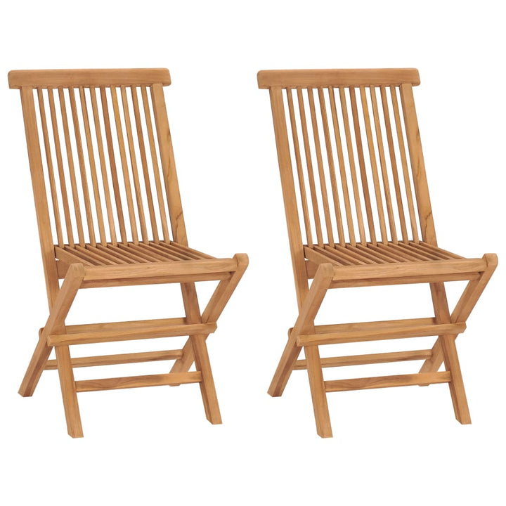 Hopfällbara Trädgårdsstolar 6 St Massiv Teak