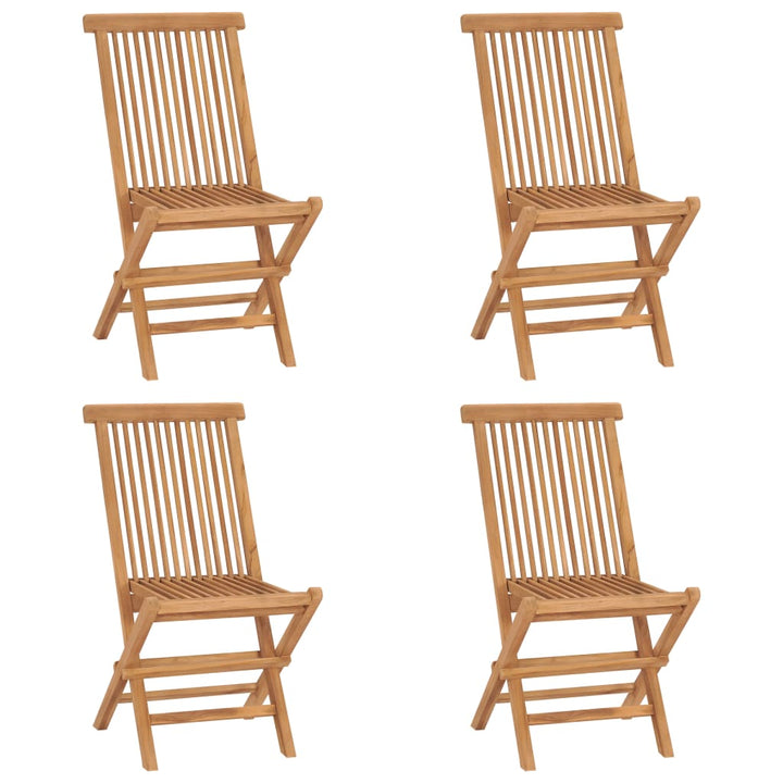 Hopfällbara Trädgårdsstolar 6 St Massiv Teak