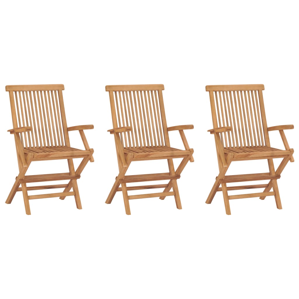 Hopfällbara Trädgårdsstolar 6 St Massiv Teak