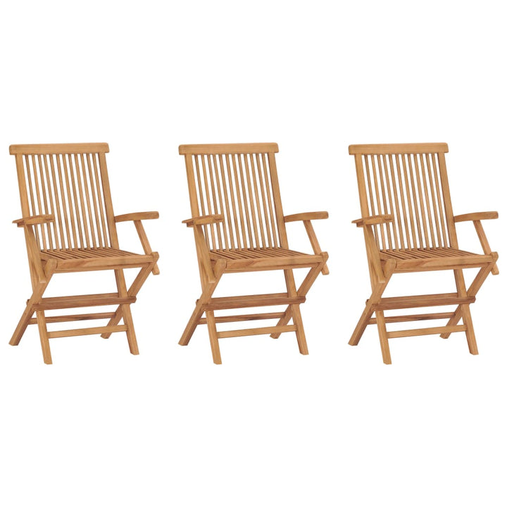 Hopfällbara Trädgårdsstolar 6 St Massiv Teak