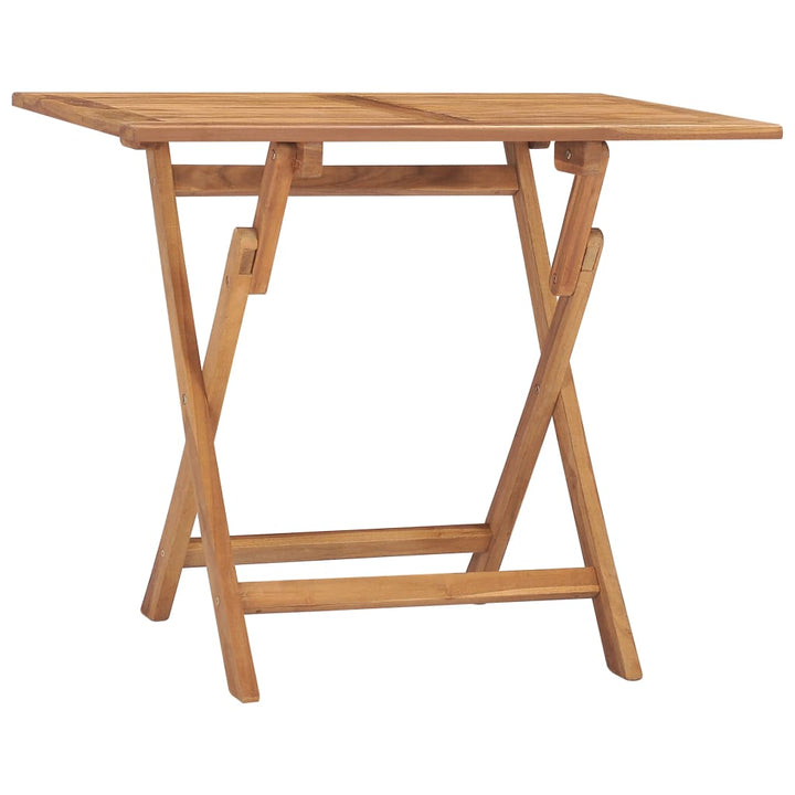 Hopfällbart Trädgårdsbord 90X60X75 Cm Massiv Teak