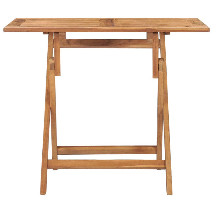 Hopfällbart Trädgårdsbord 90X60X75 Cm Massiv Teak