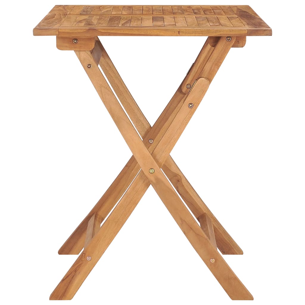 Hopfällbart Trädgårdsbord 90X60X75 Cm Massiv Teak