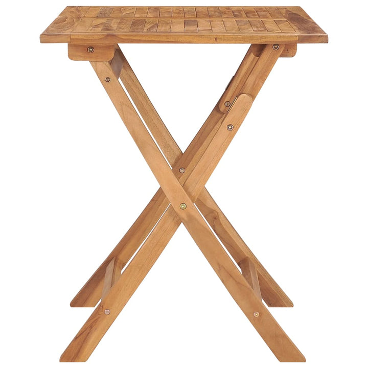 Hopfällbart Trädgårdsbord 90X60X75 Cm Massiv Teak