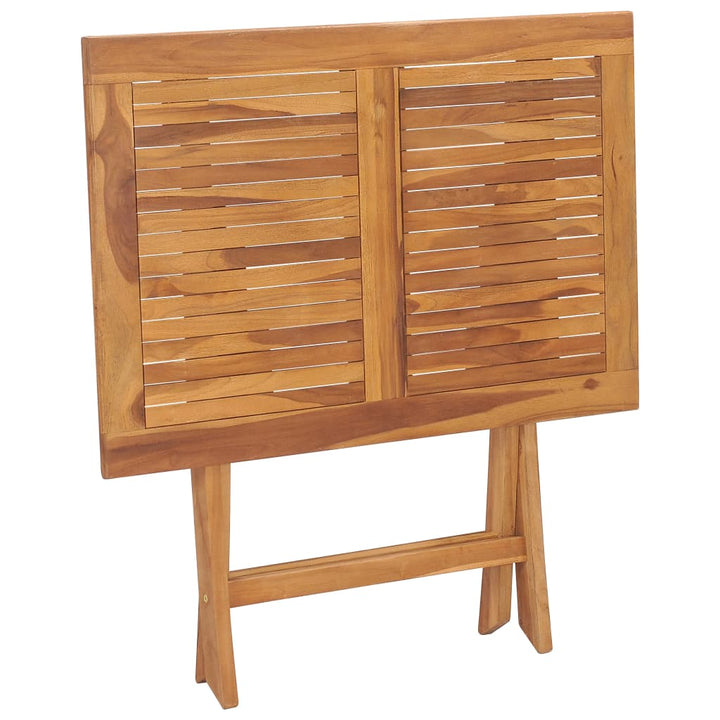 Hopfällbart Trädgårdsbord 90X60X75 Cm Massiv Teak