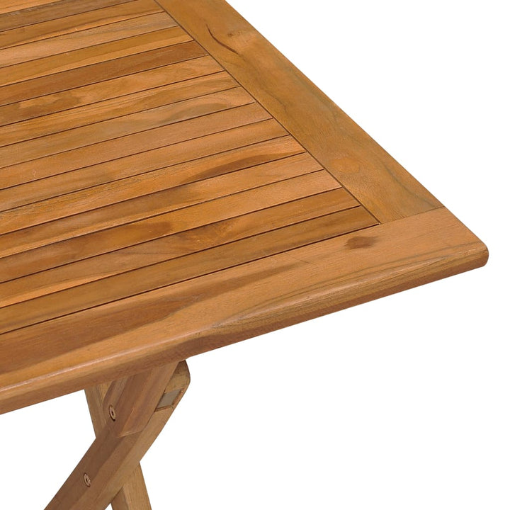 Hopfällbart Trädgårdsbord 90X60X75 Cm Massiv Teak