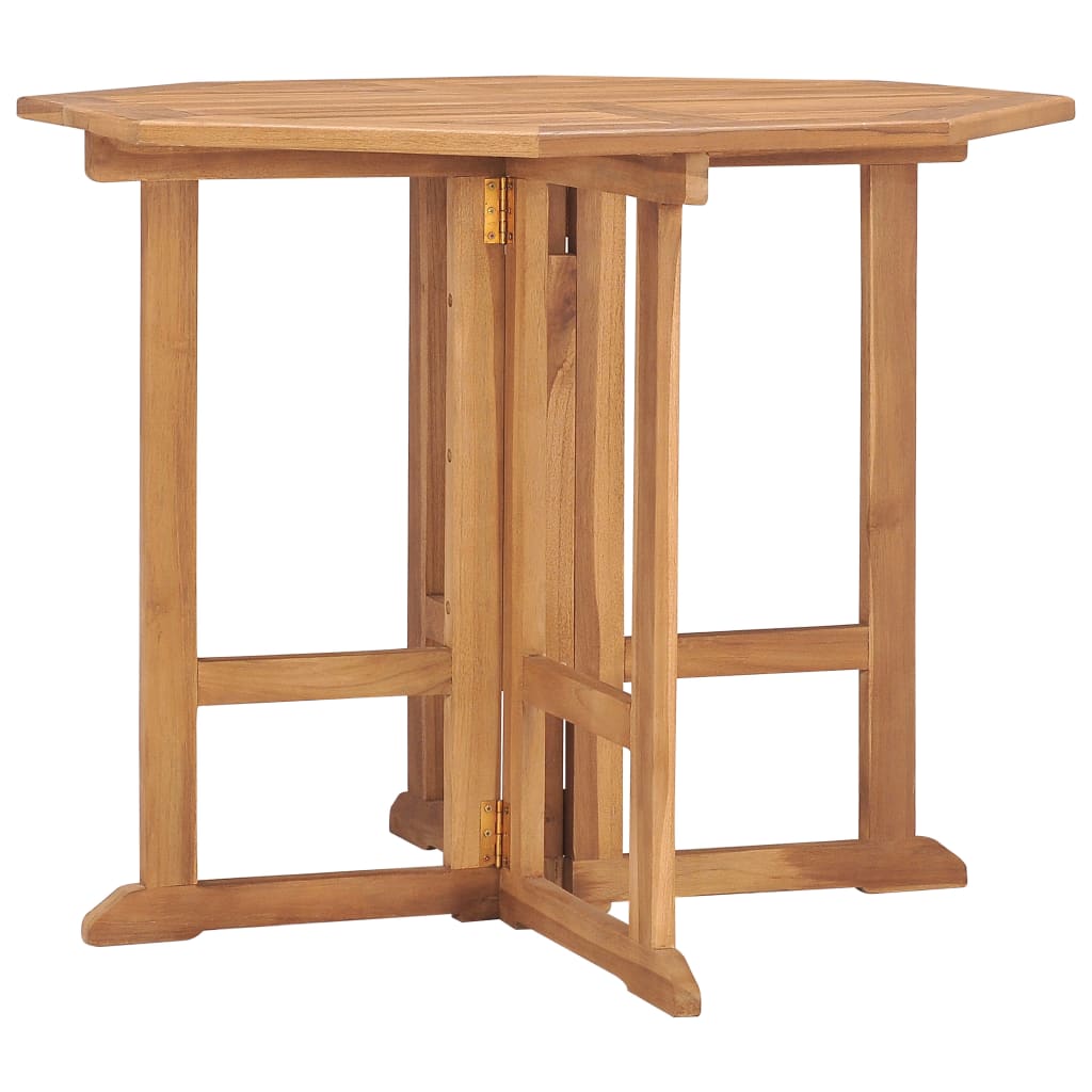 Hopfällbart Trädgårdsbord 90X90X75 Cm Massiv Teak