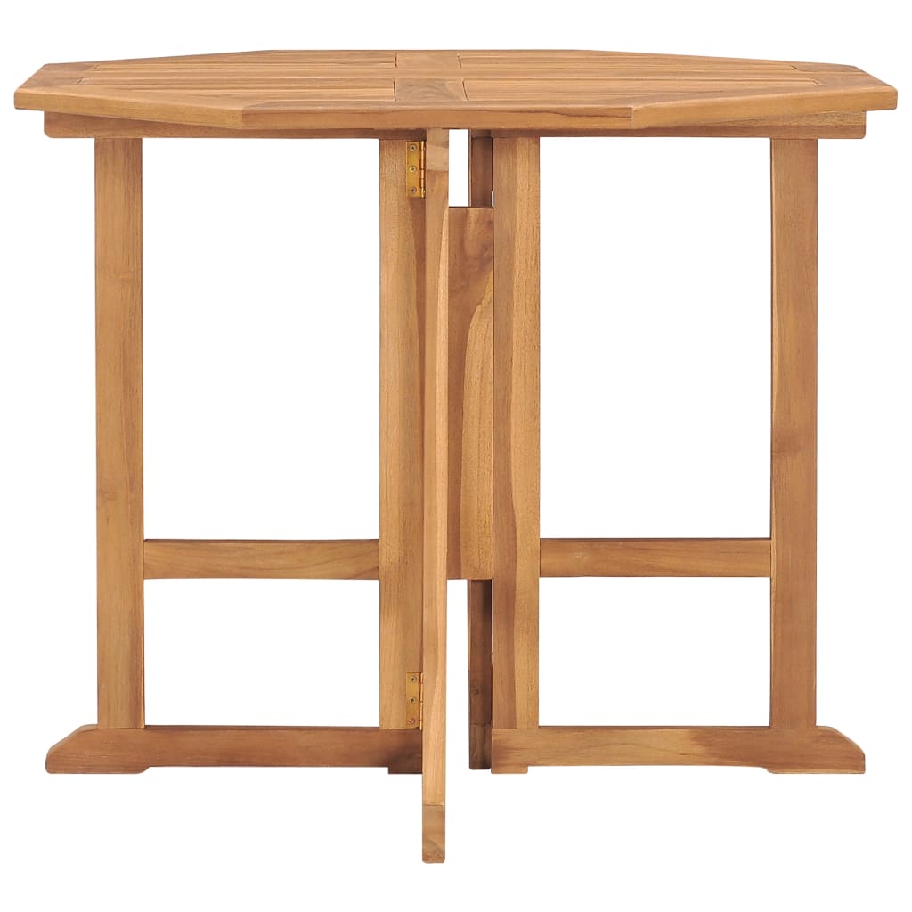 Hopfällbart Trädgårdsbord 90X90X75 Cm Massiv Teak