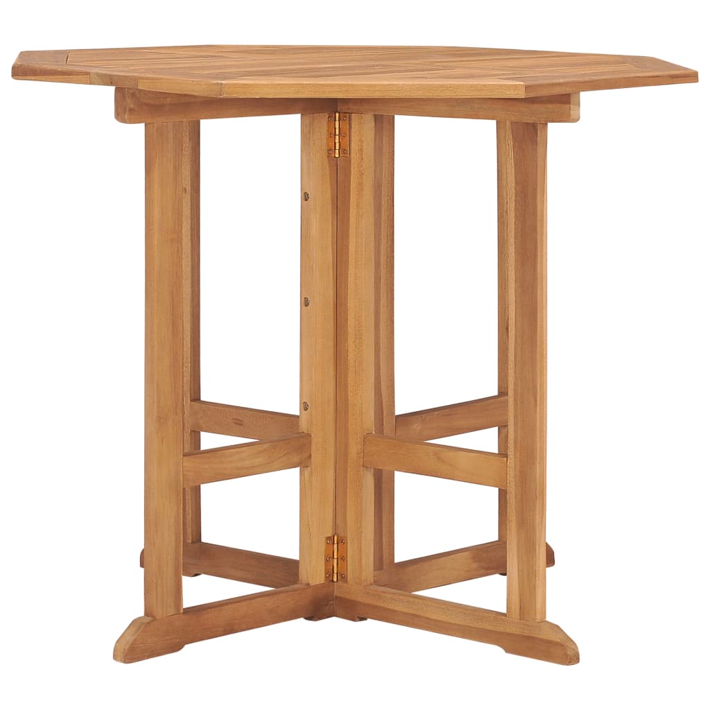 Hopfällbart Trädgårdsbord 90X90X75 Cm Massiv Teak