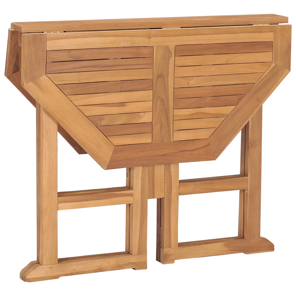 Hopfällbart Trädgårdsbord 90X90X75 Cm Massiv Teak