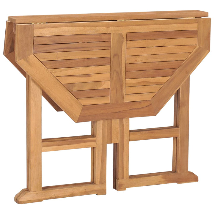 Hopfällbart Trädgårdsbord 90X90X75 Cm Massiv Teak