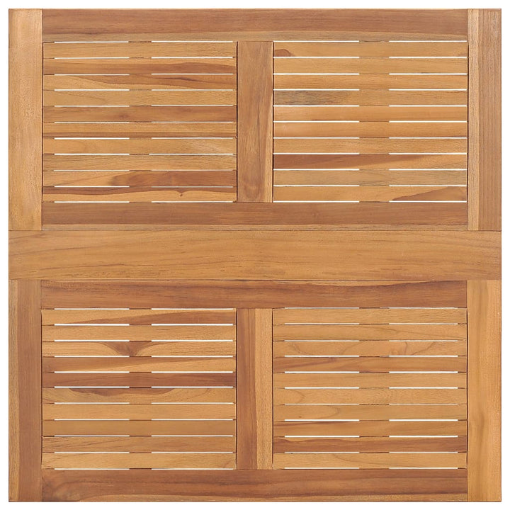 Hopfällbart Trädgårdsbord 90X90X75 Cm Massiv Teak
