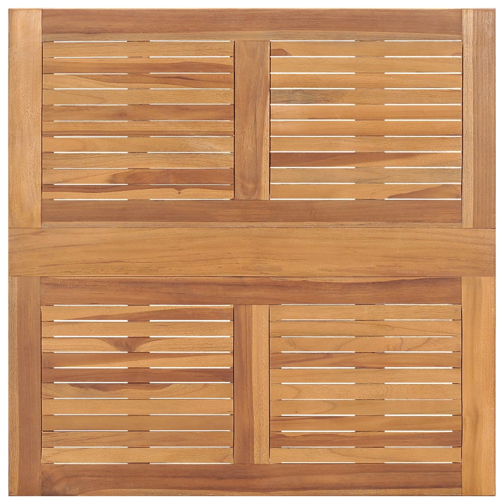 Hopfällbart Trädgårdsbord 90X90X75 Cm Massiv Teak