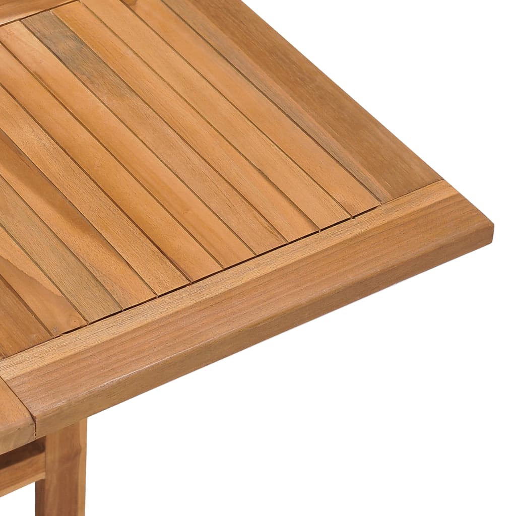 Hopfällbart Trädgårdsbord 90X90X75 Cm Massiv Teak