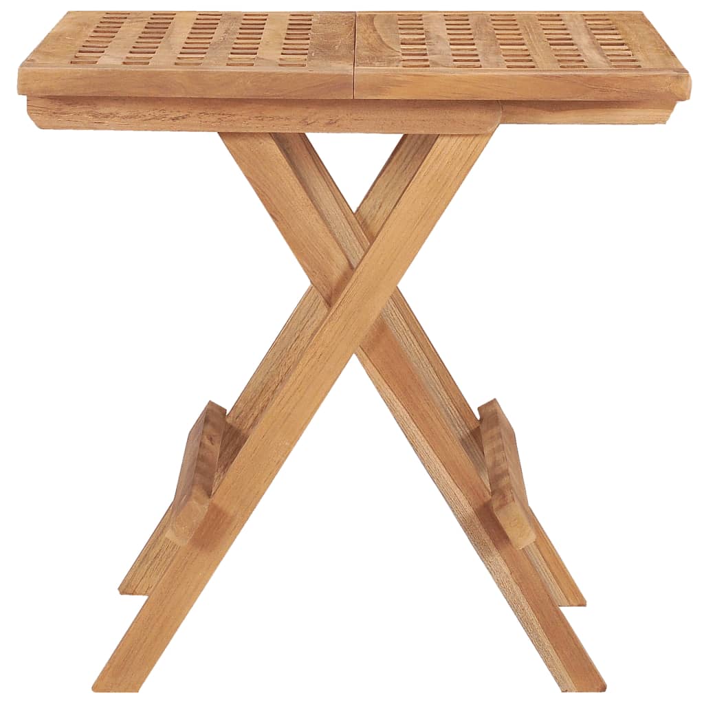 Hopfällbart Trädgårdsbord 50X50X50 Cm Massivt Teakträ