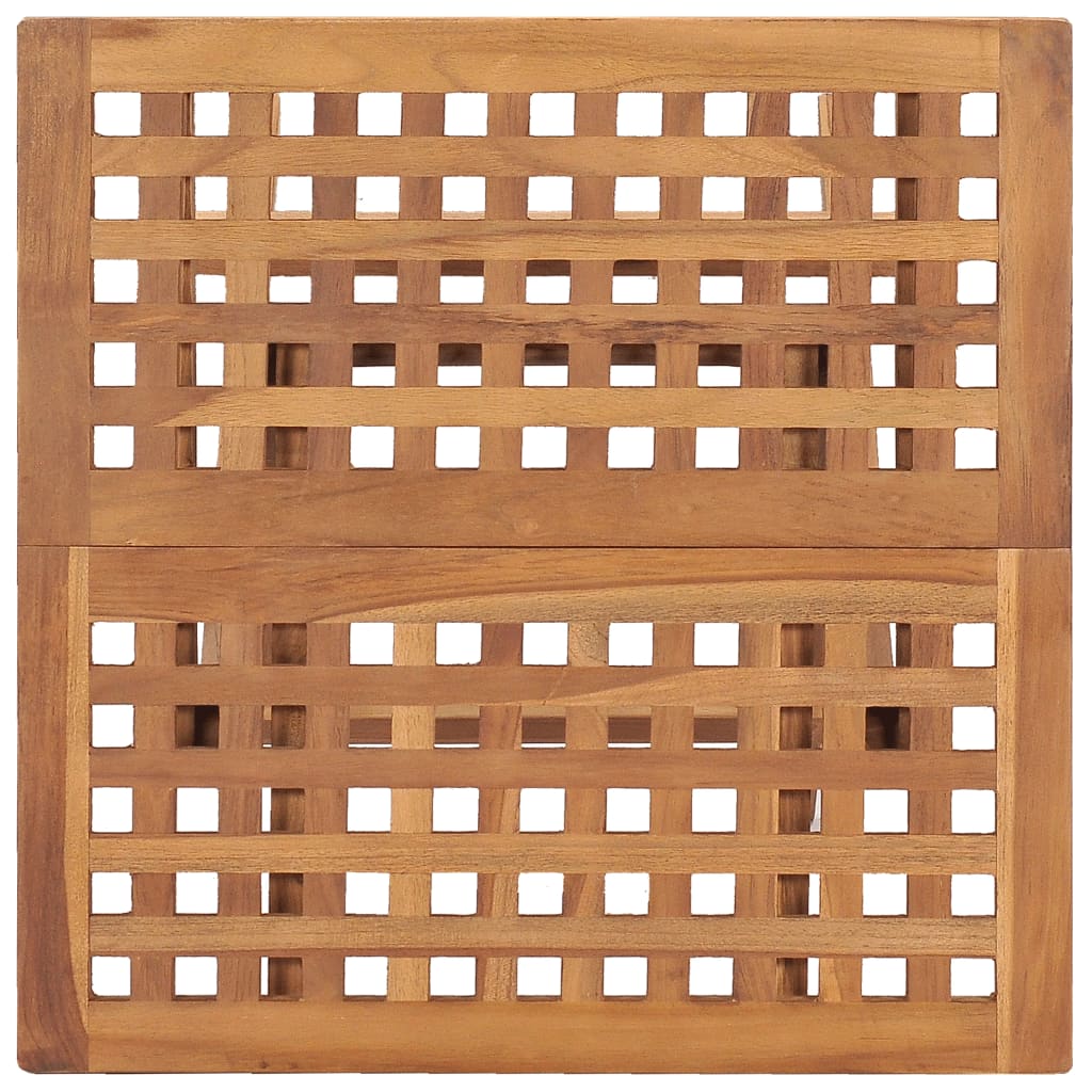 Hopfällbart Trädgårdsbord 50X50X50 Cm Massivt Teakträ