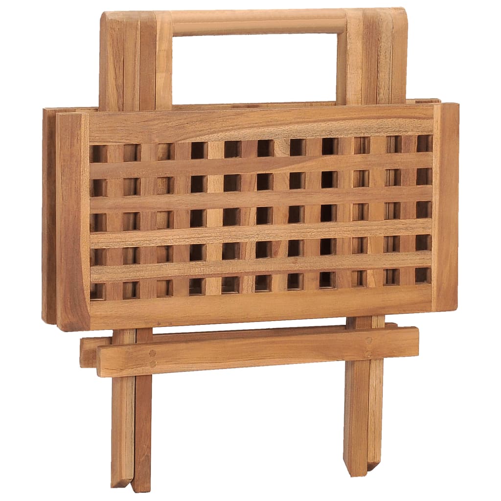 Hopfällbart Trädgårdsbord 50X50X50 Cm Massivt Teakträ