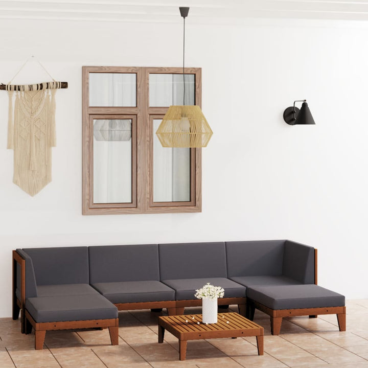 2-Sitssoffa Med Gräddvita Dyna Massivt Akaciaträ