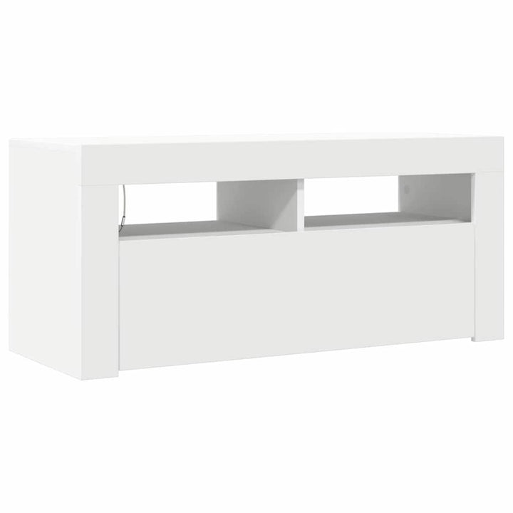 Tv-Bänk Med Led-Belysning 90X35X40 Cm