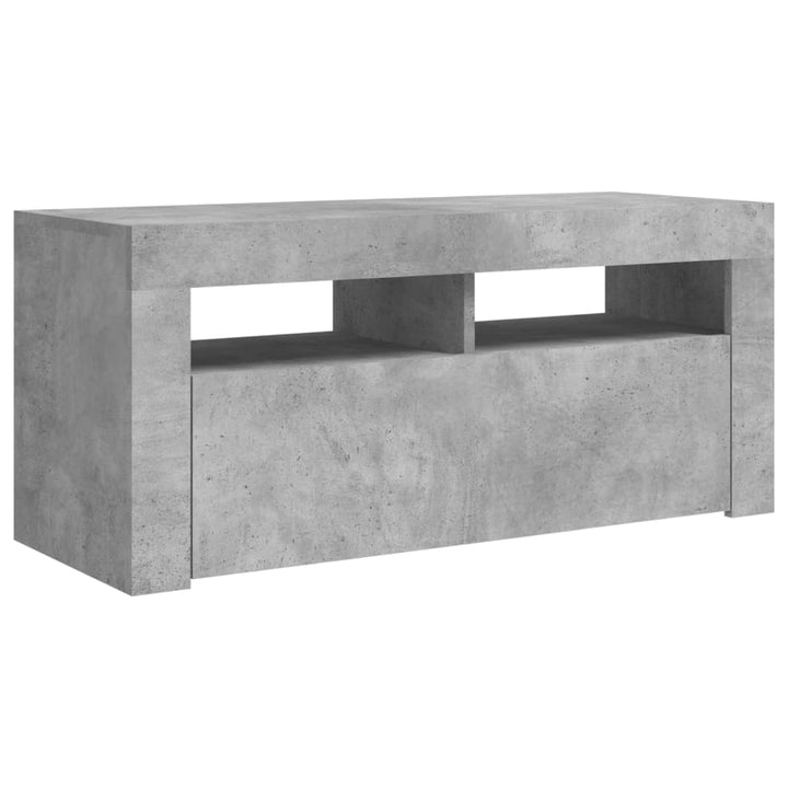 Tv-Bänk Med Led-Belysning 90X35X40 Cm