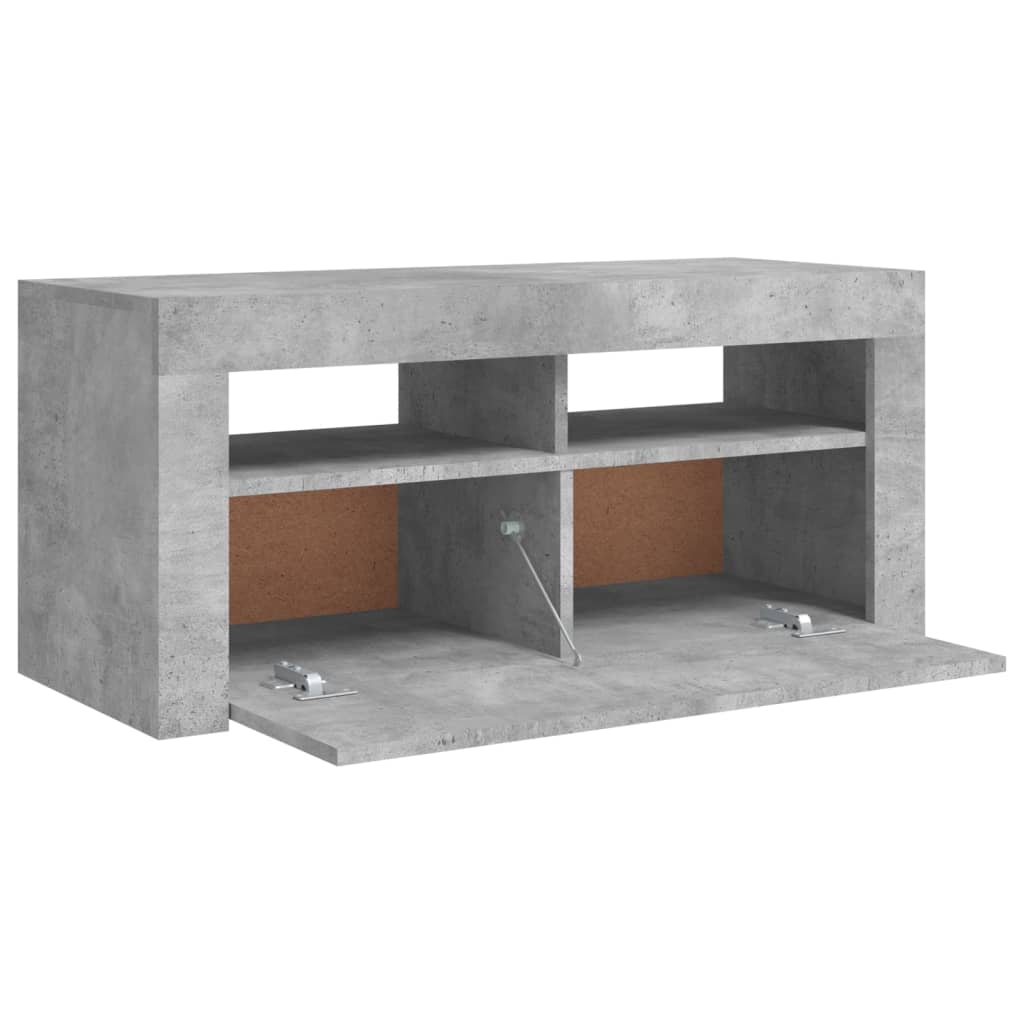 Tv-Bänk Med Led-Belysning 90X35X40 Cm