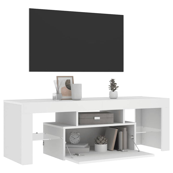 Tv-Bänk Med Led-Belysning 120X35X40 Cm