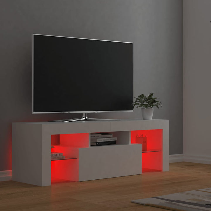 Tv-Bänk Med Led-Belysning 120X35X40 Cm