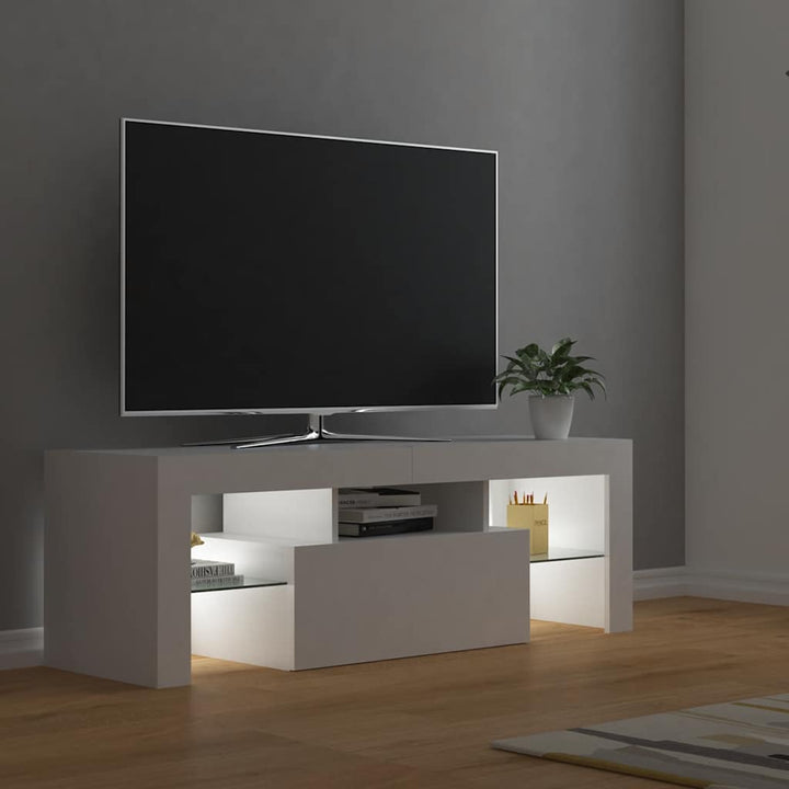 Tv-Bänk Med Led-Belysning 120X35X40 Cm