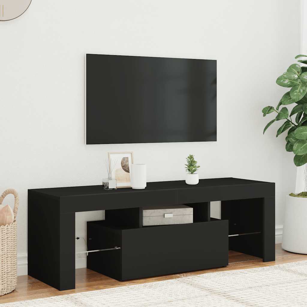 Tv-Bänk Med Led-Belysning 120X35X40 Cm