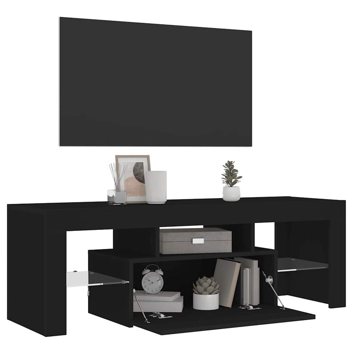 Tv-Bänk Med Led-Belysning 120X35X40 Cm