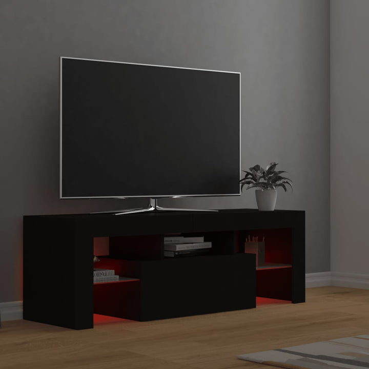 Tv-Bänk Med Led-Belysning 120X35X40 Cm