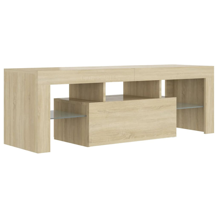 Tv-Bänk Med Led-Belysning Sonomaek 120X35X40 Cm