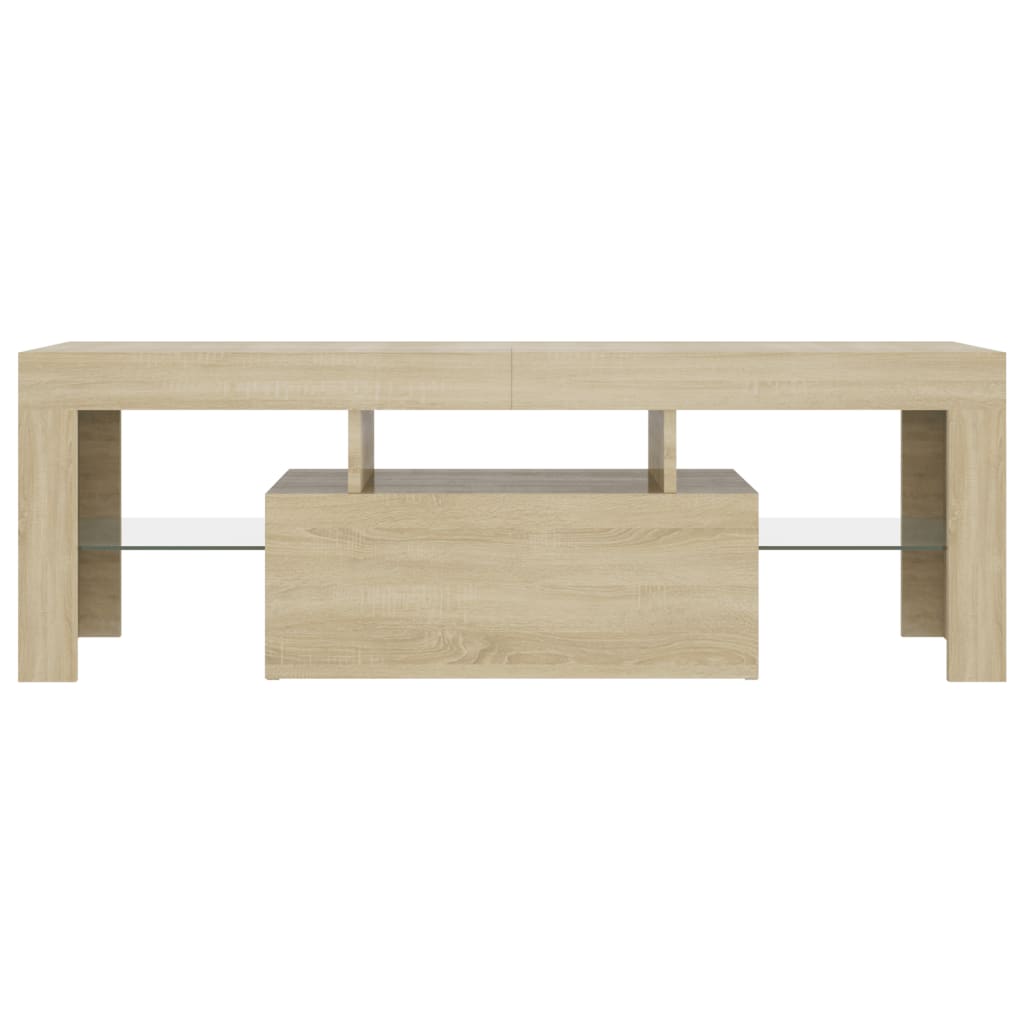Tv-Bänk Med Led-Belysning Sonomaek 120X35X40 Cm