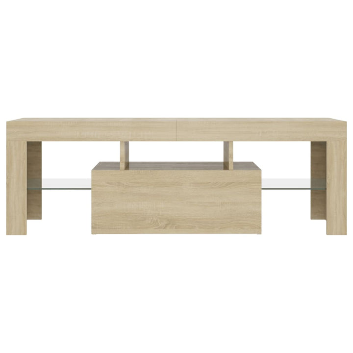 Tv-Bänk Med Led-Belysning Sonomaek 120X35X40 Cm
