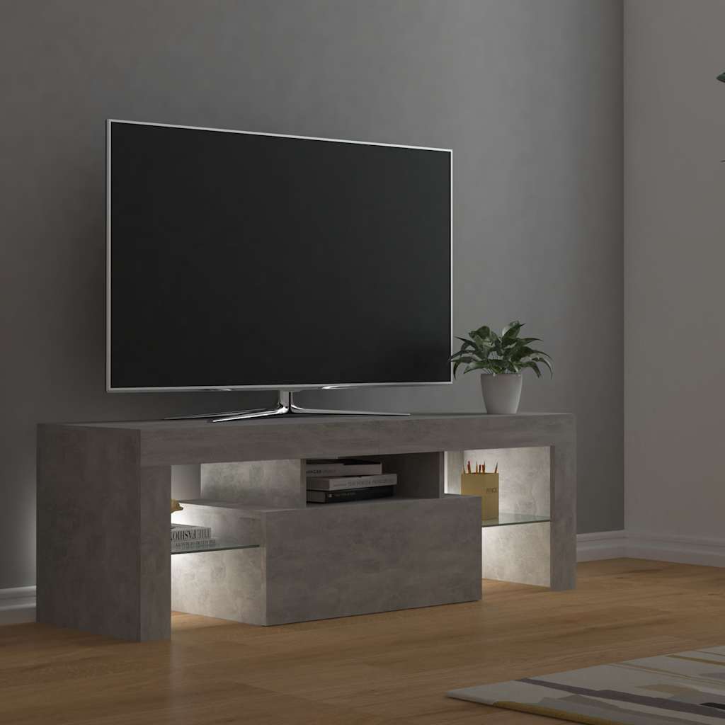 Tv-Bänk Med Led-Belysning 120X35X40 Cm