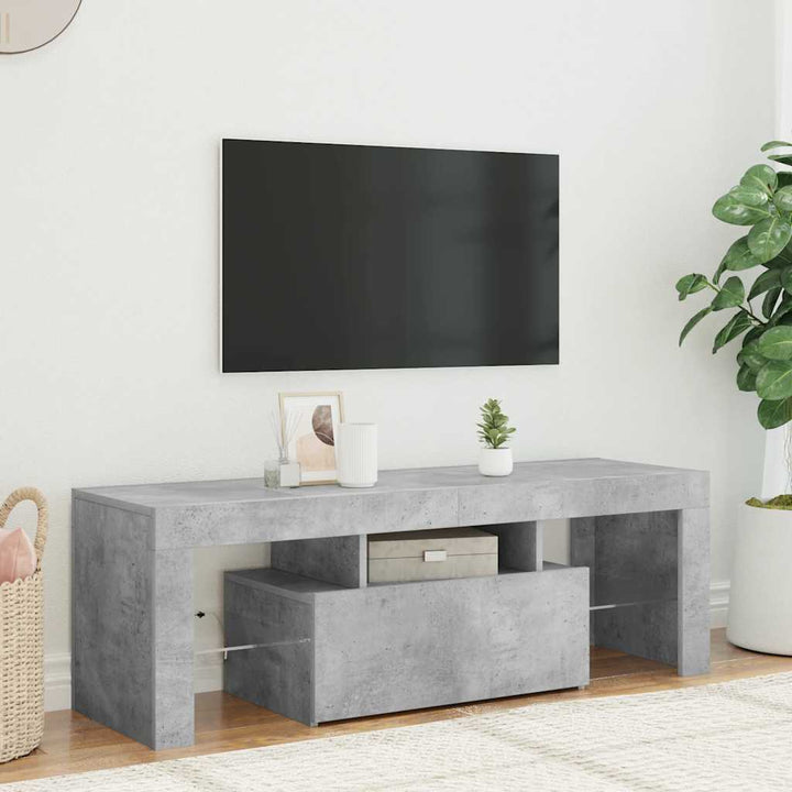 Tv-Bänk Med Led-Belysning 120X35X40 Cm
