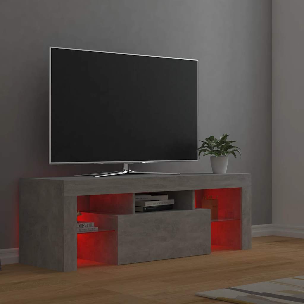 Tv-Bänk Med Led-Belysning 120X35X40 Cm