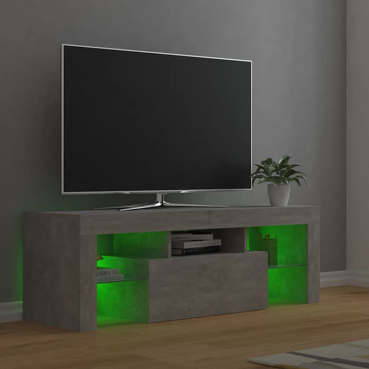 Tv-Bänk Med Led-Belysning 120X35X40 Cm