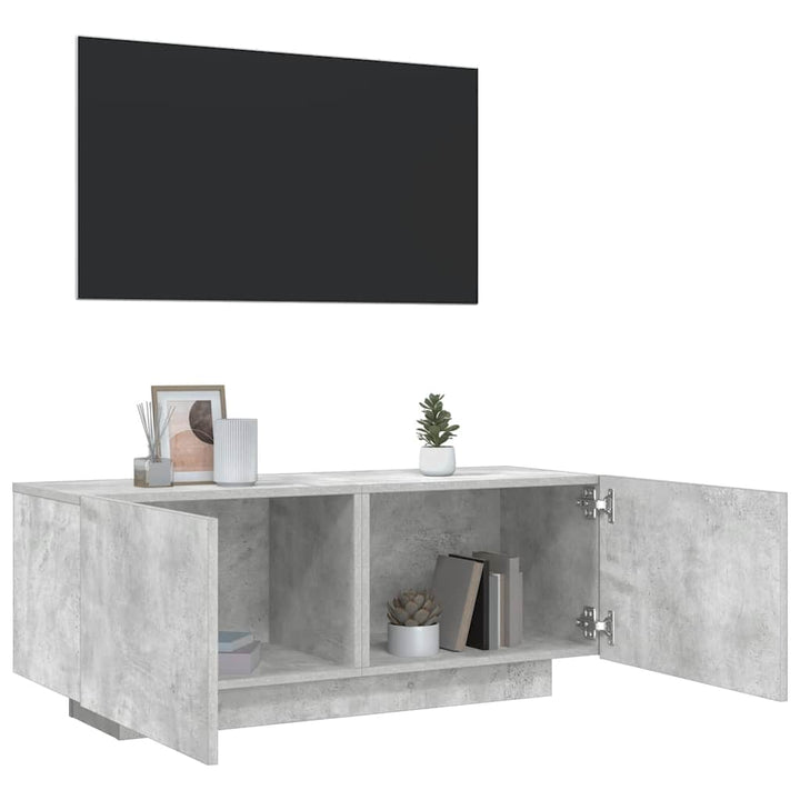 Tv-Bänk Vittrat Trä 100X35X40 Cm Konstruerat Trä