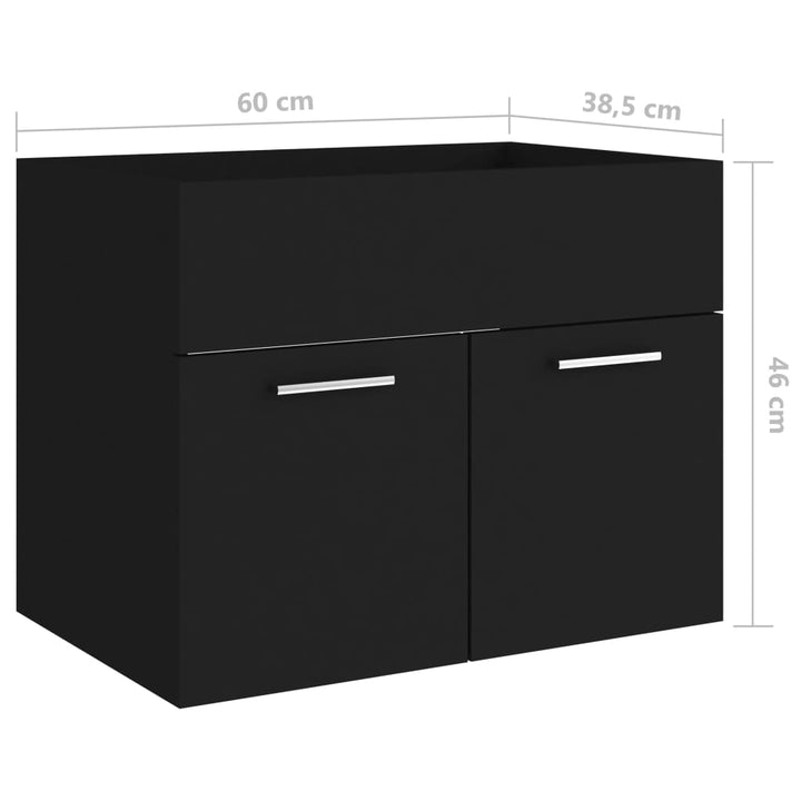Tvättställsskåp 60X38,5X46 Cm Konstruerat Trä