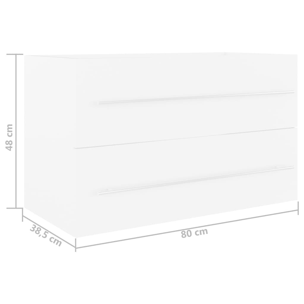 Tvättställsskåp 80X38,5X48 Cm Konstruerat Trä