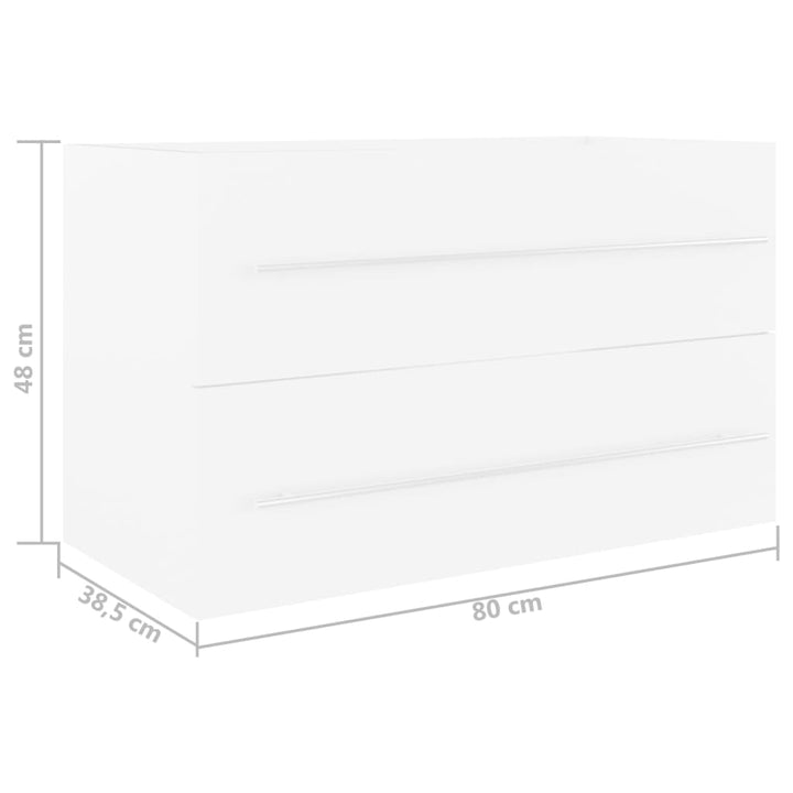 Tvättställsskåp 80X38,5X48 Cm Konstruerat Trä